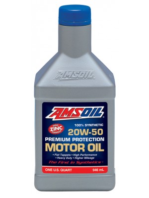 AMSOIL Premium Protection 20W-50 Synthetic Motor Oil (QT)