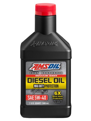 AMSOIL Signature Series Max-Duty Synthetic Diesel Oil 5W-40 (2.5 GALLON)