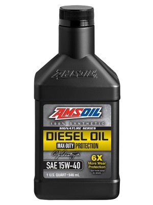 AMSOIL Signature Series Max-Duty Synthetic Diesel Oil 15W-40 (QT)