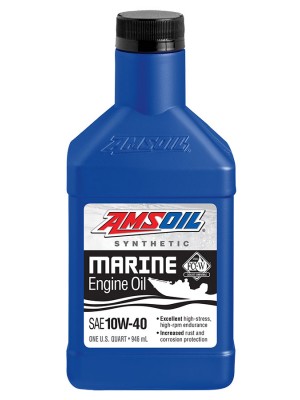 AMSOIL 10W-40 Synthetic Marine Engine Oil (QT)