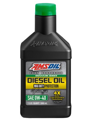 AMSOIL Signature Series Max-Duty Synthetic Diesel Oil 0W-40 (QT)