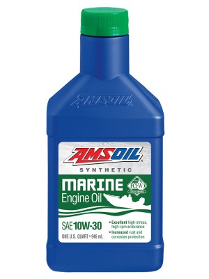 AMSOIL 10W-30 Synthetic Marine Engine Oil (QT)